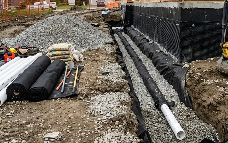 Foundation waterproofing near Boston MA
