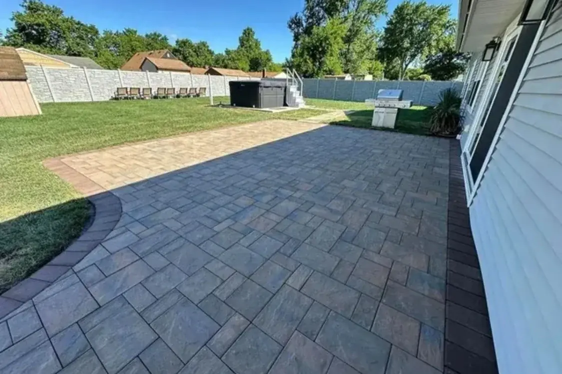 Paver patio installation near Boston MA
